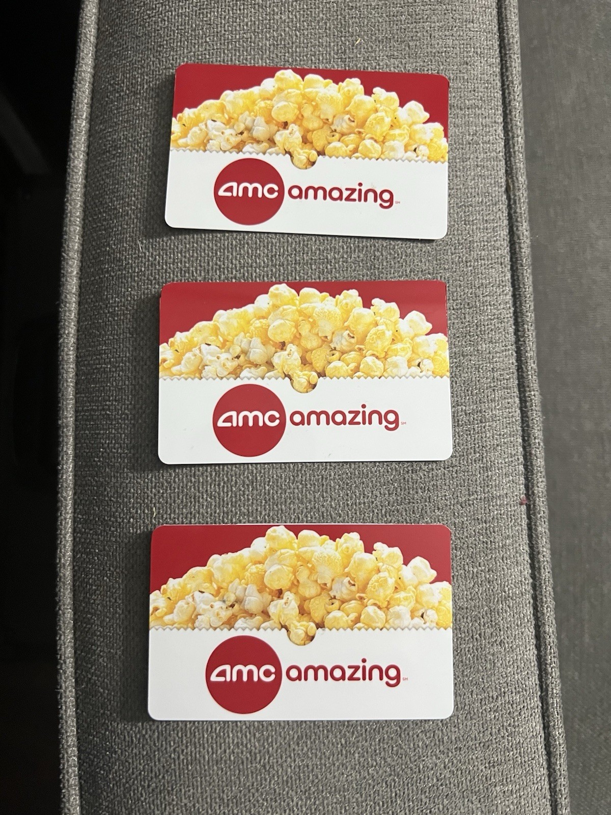Lot Of 3 AMC Movie Theater Gift Cards! $70 Value