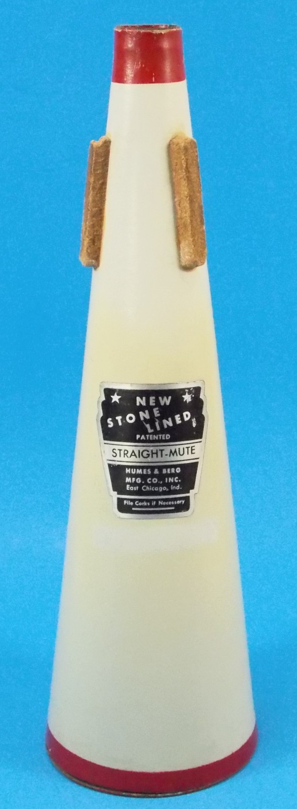 Vintage Humes & Berg Stone Lined Straight Mute for Brass Musical Instruments