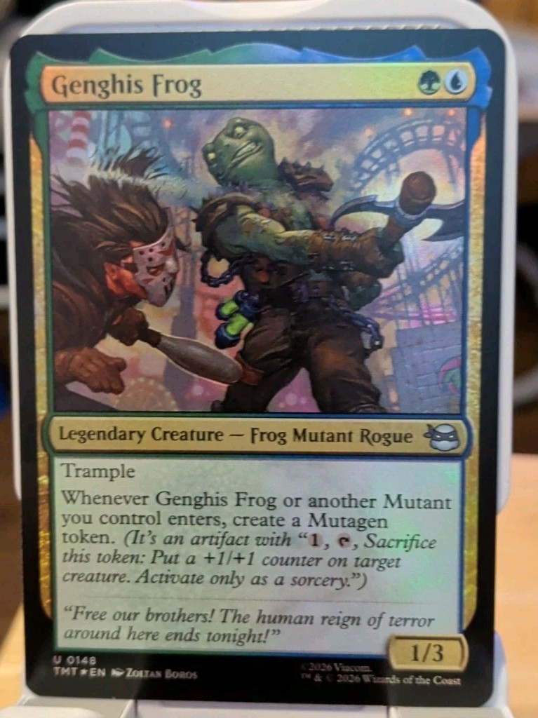 Genghis Frog #148 (Foil) (NM) TMT Magic MTG