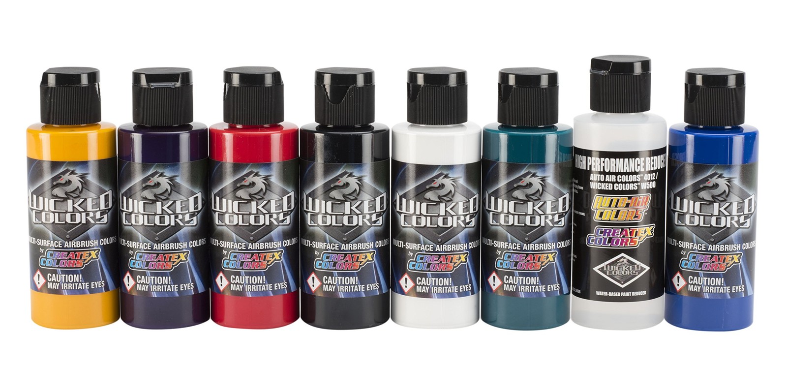 Createx Wicked Color Sampler Set - 2 Ounce Bottles