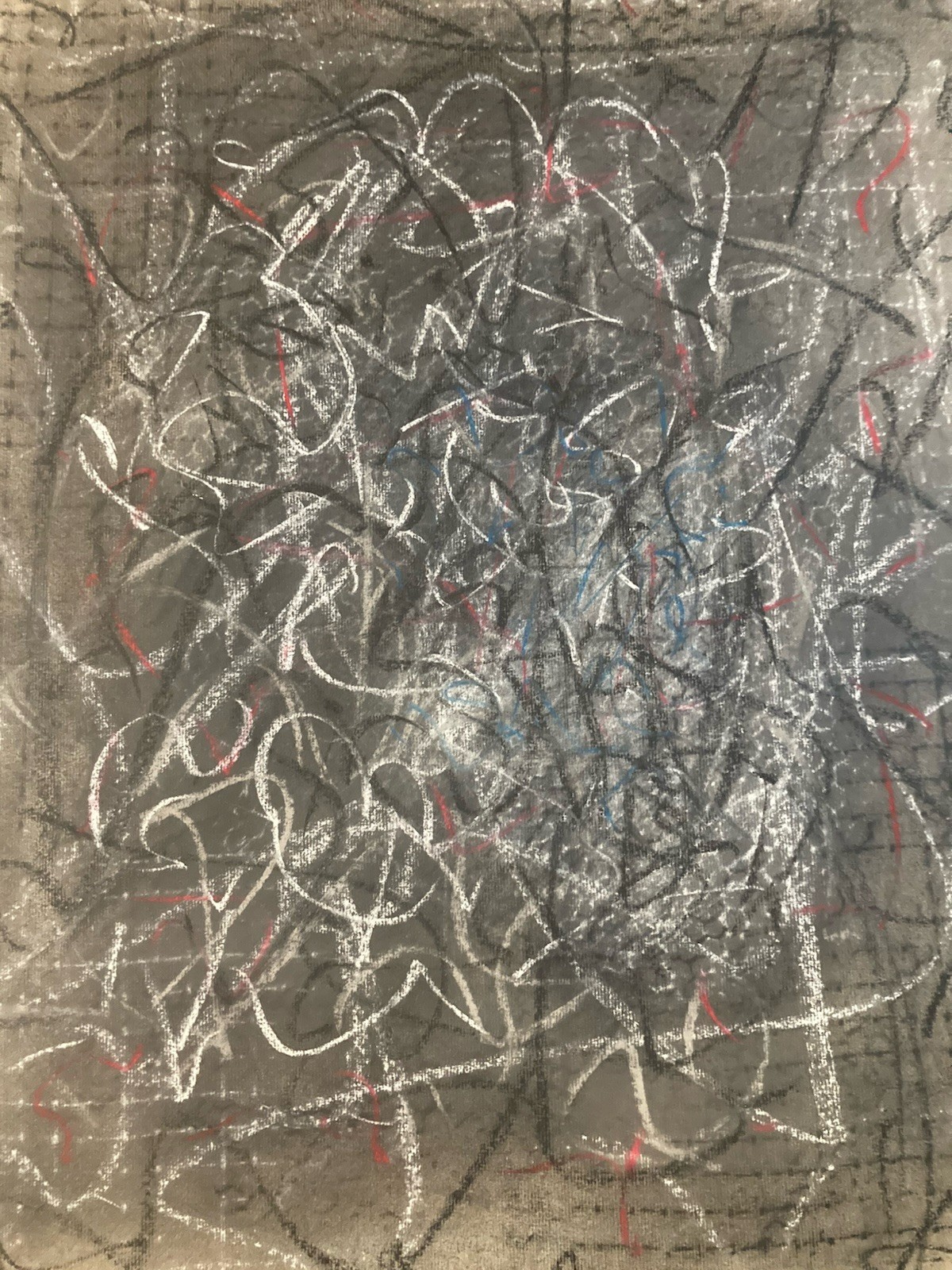 Charcoal Drawing Artist Marcel Melot Abstract Expressionism Abstract 1980