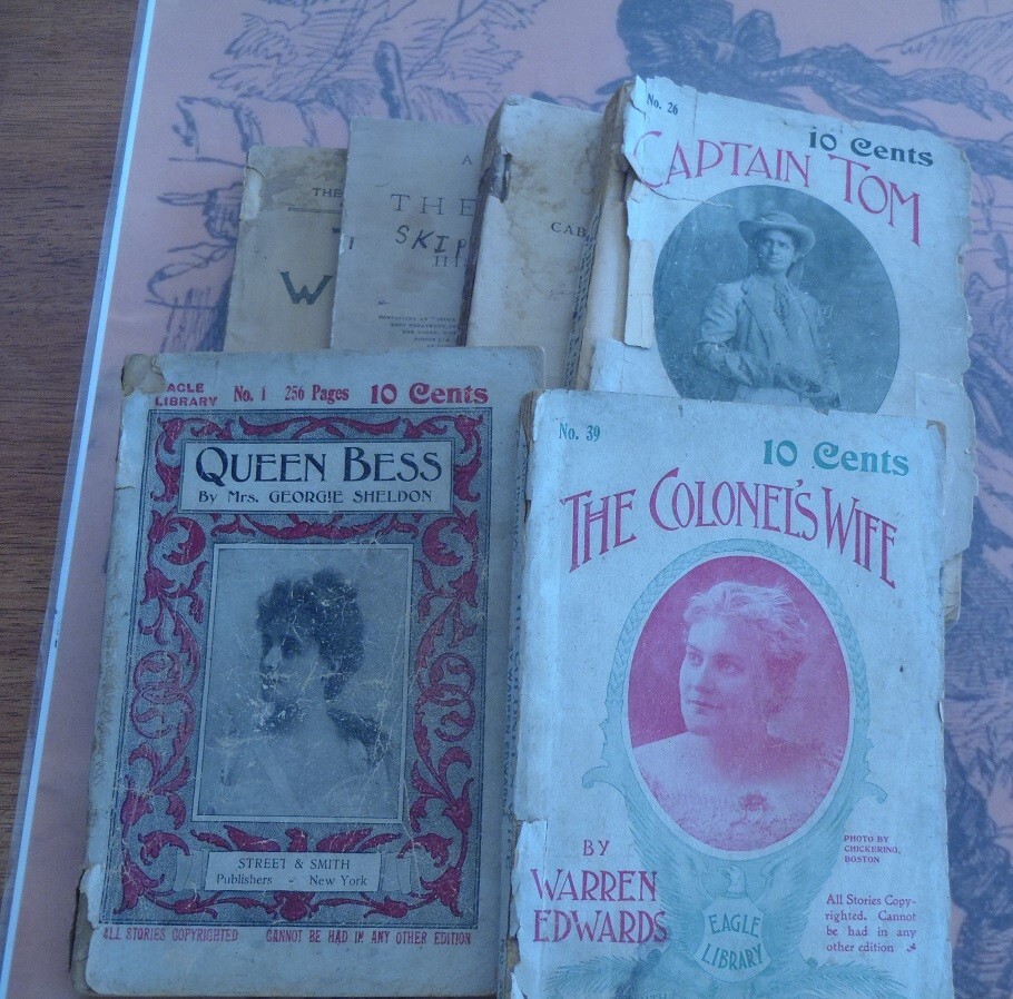 6 ASSORTED PAPERBACKS STREET & SMITH EAGLE LIBRARY AND OTHERS DIME NOVEL