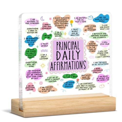 Principal Appreciation Gifts, Inspirational Gifts for Daily Affirmations
