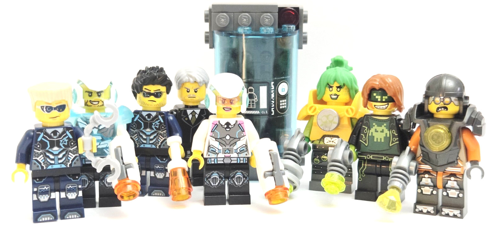 Lego Ultra Agents Minifigure Lot - 8 Tech Spy & Villain Figures w/ Weapons