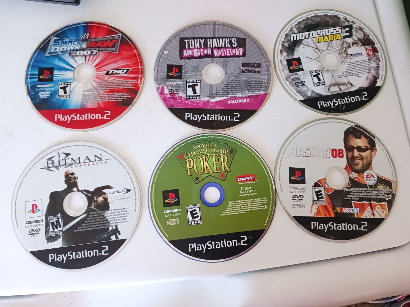Lot of 6 PlayStation 2  Games Discs Only Untested