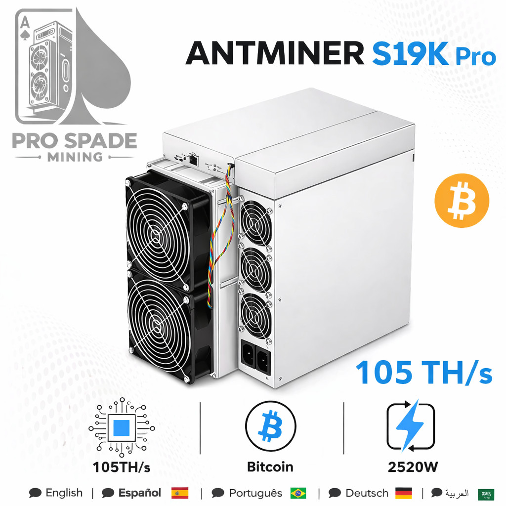 Bitmain New Antminer S19K pro 105T Bitcoin Miner BTC BCH Asic Miner 2640W SHA256
