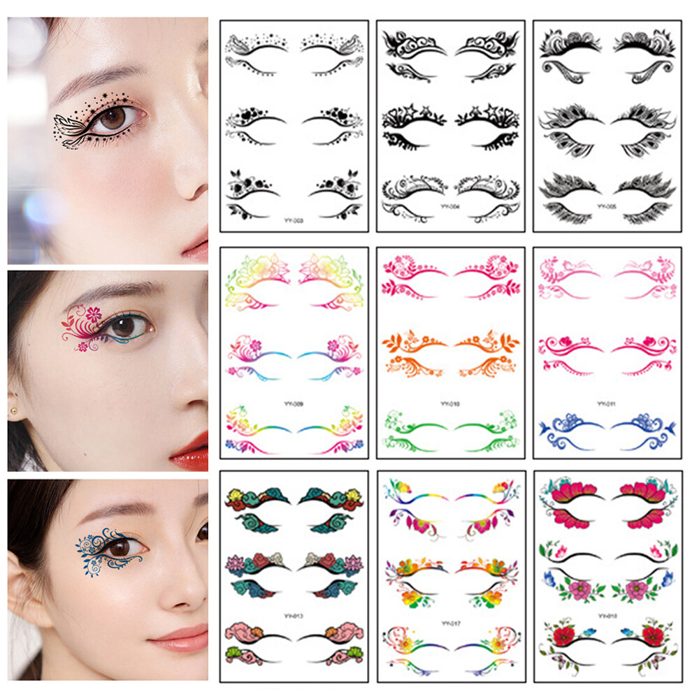 Tattoo Sticker Eye Makeup Temporary Tattoo Cosmetics Eye Shadow Tattoo Sticker ∂