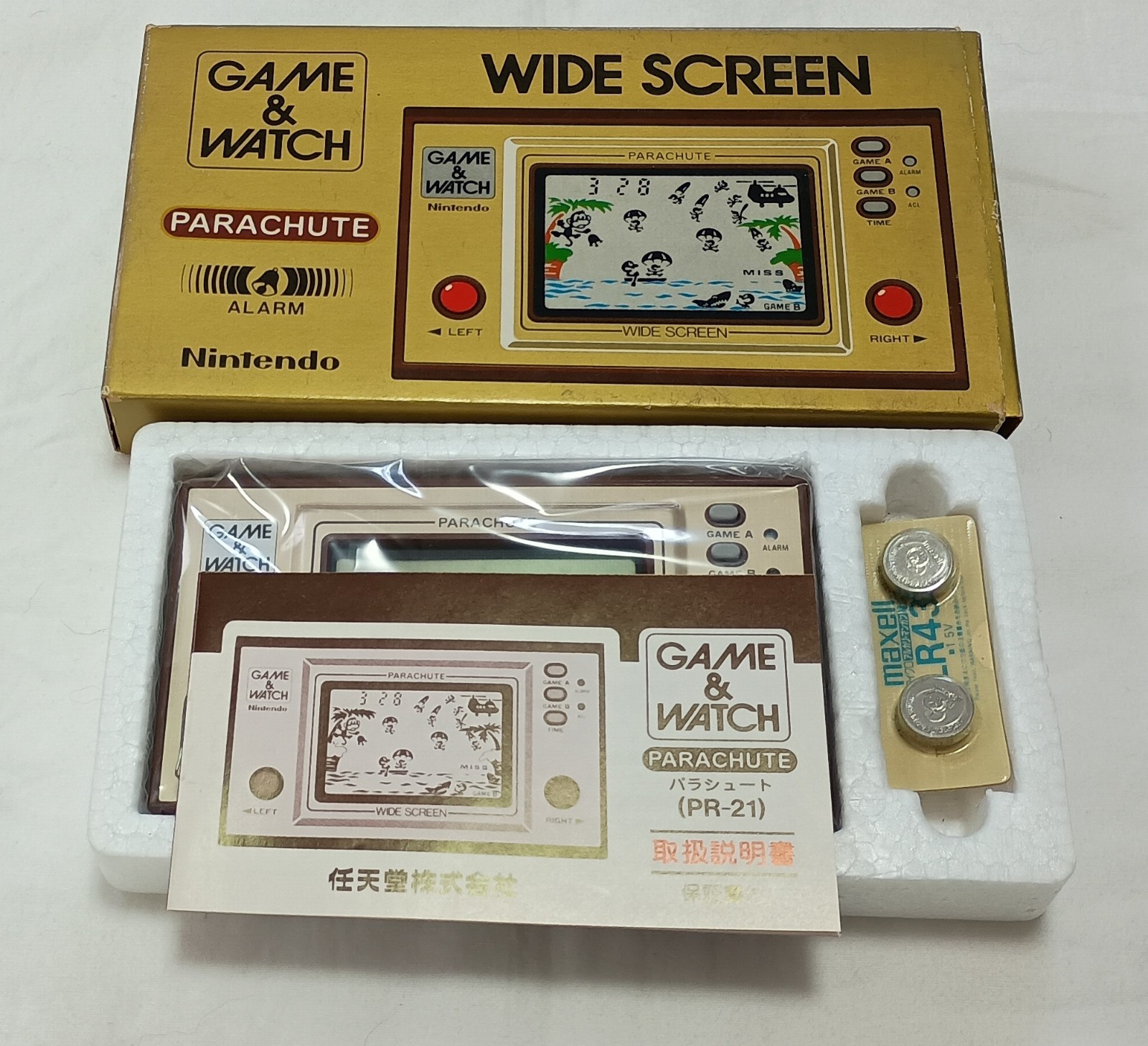 Nintendo Game ＆ Watch Parachute Boxed Japan NOS