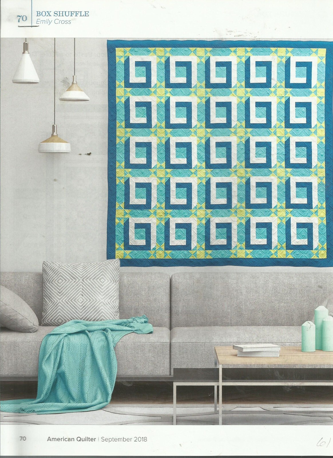 C0117   BOX SHUFFLE QUILT PATTERN/INSTRUCTIONS