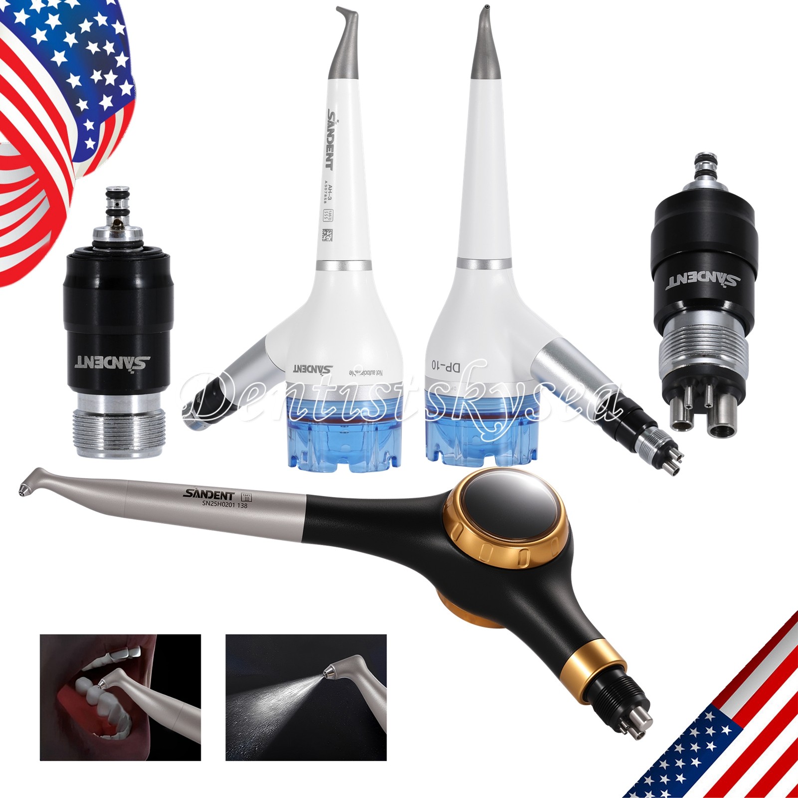 Hygienist Air Flow Teeth Polishing Polisher Prophy Jet Handpiece 2/4H SUP