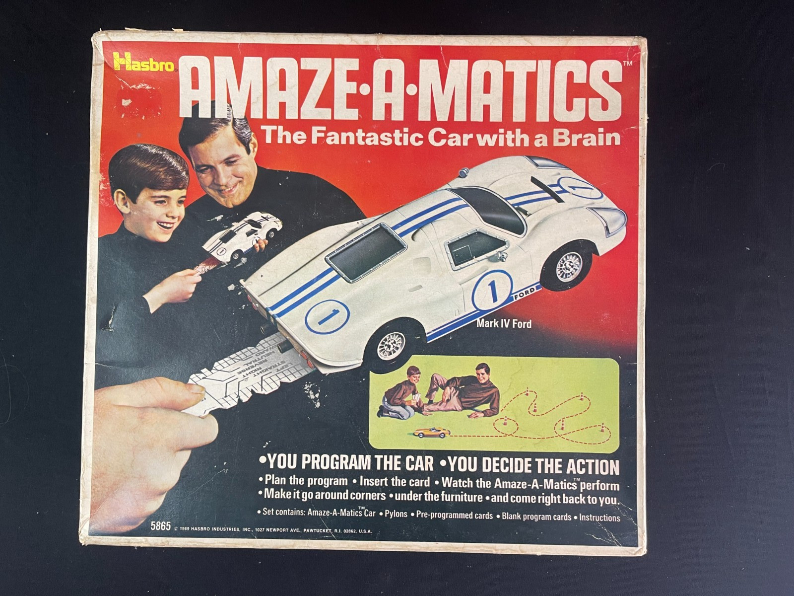 Hasbro Amaze-A-Matics Ford Mark IV 1969 Car With a Brain - For Parts