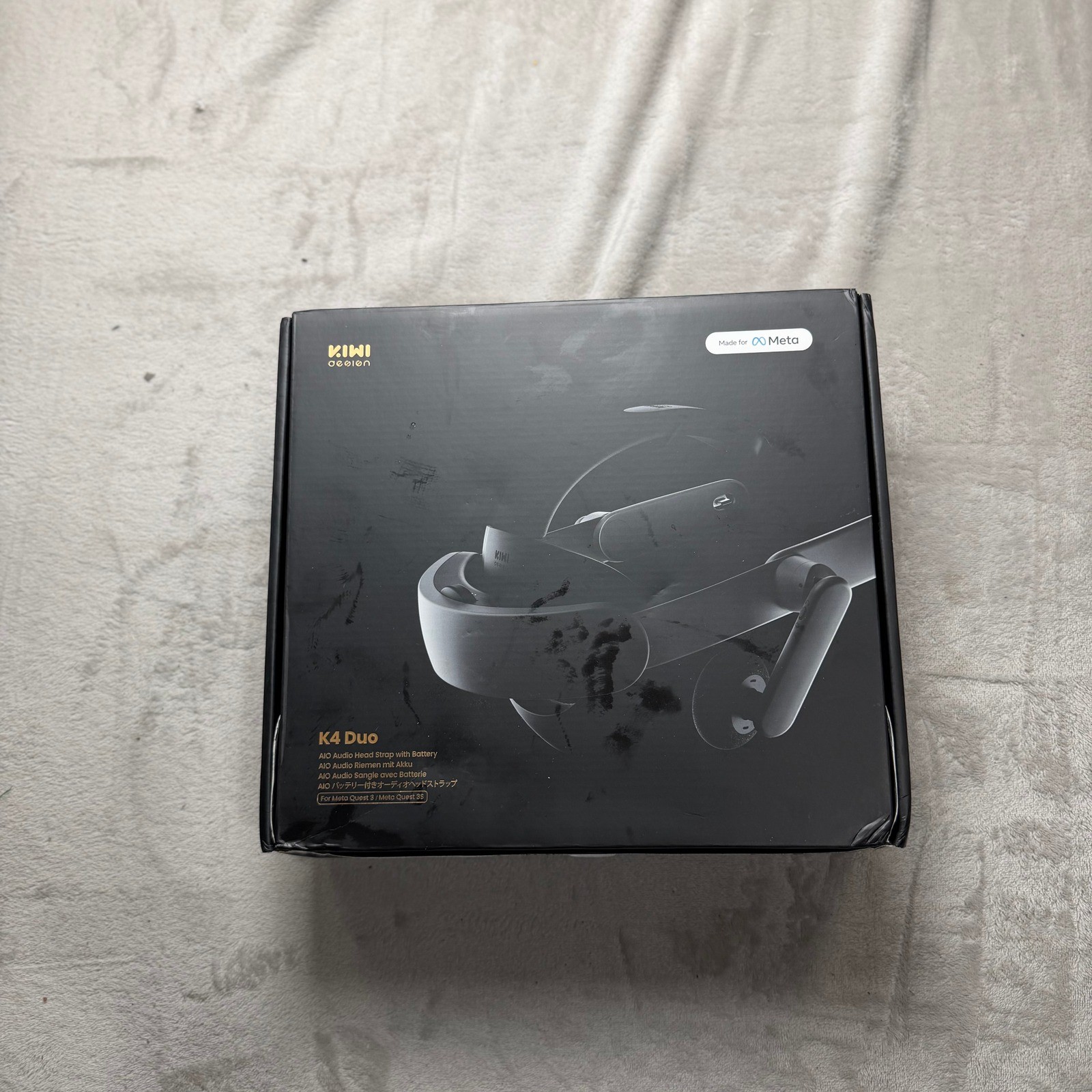 KIWI design K4 Duo AIO Audio Head Strap with Battery for Meta Quest 3 3S QA05B