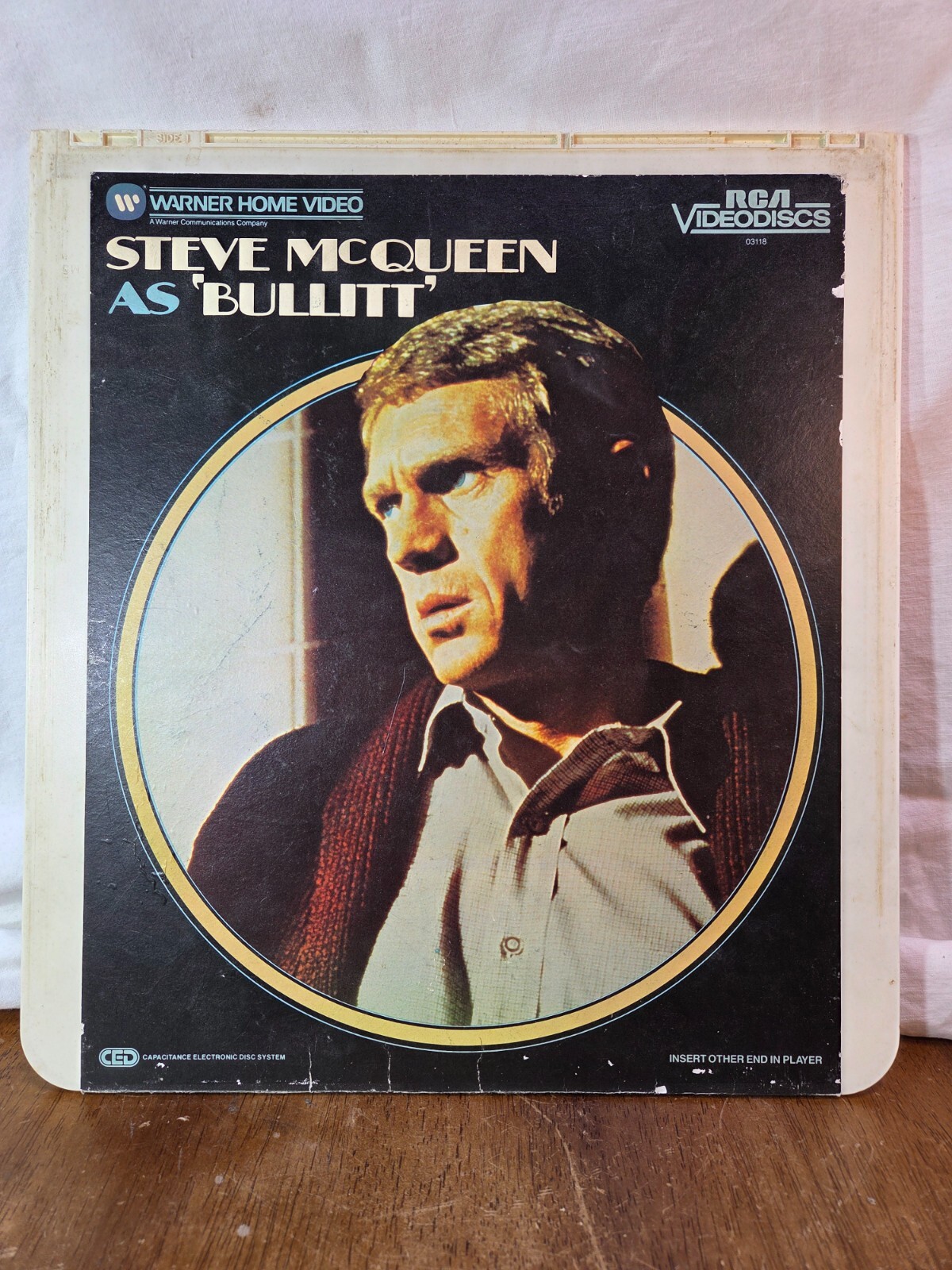 Steve McQueen as "Bullitt" CED Videodisc Selectavision