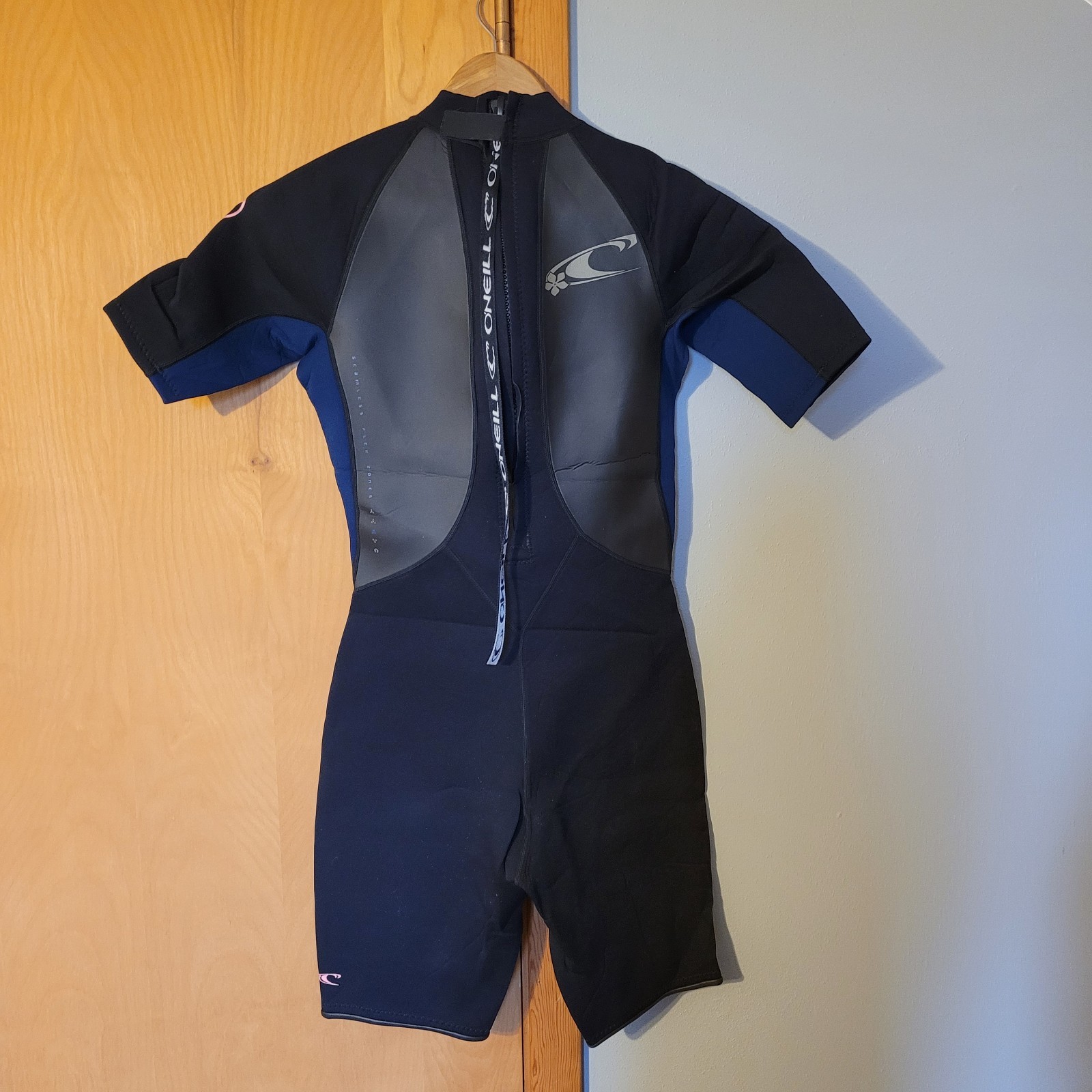 O’Neill Youth Wetsuit US 12 Short Sleeve Reactor 2mm Blue Black Surf Swim