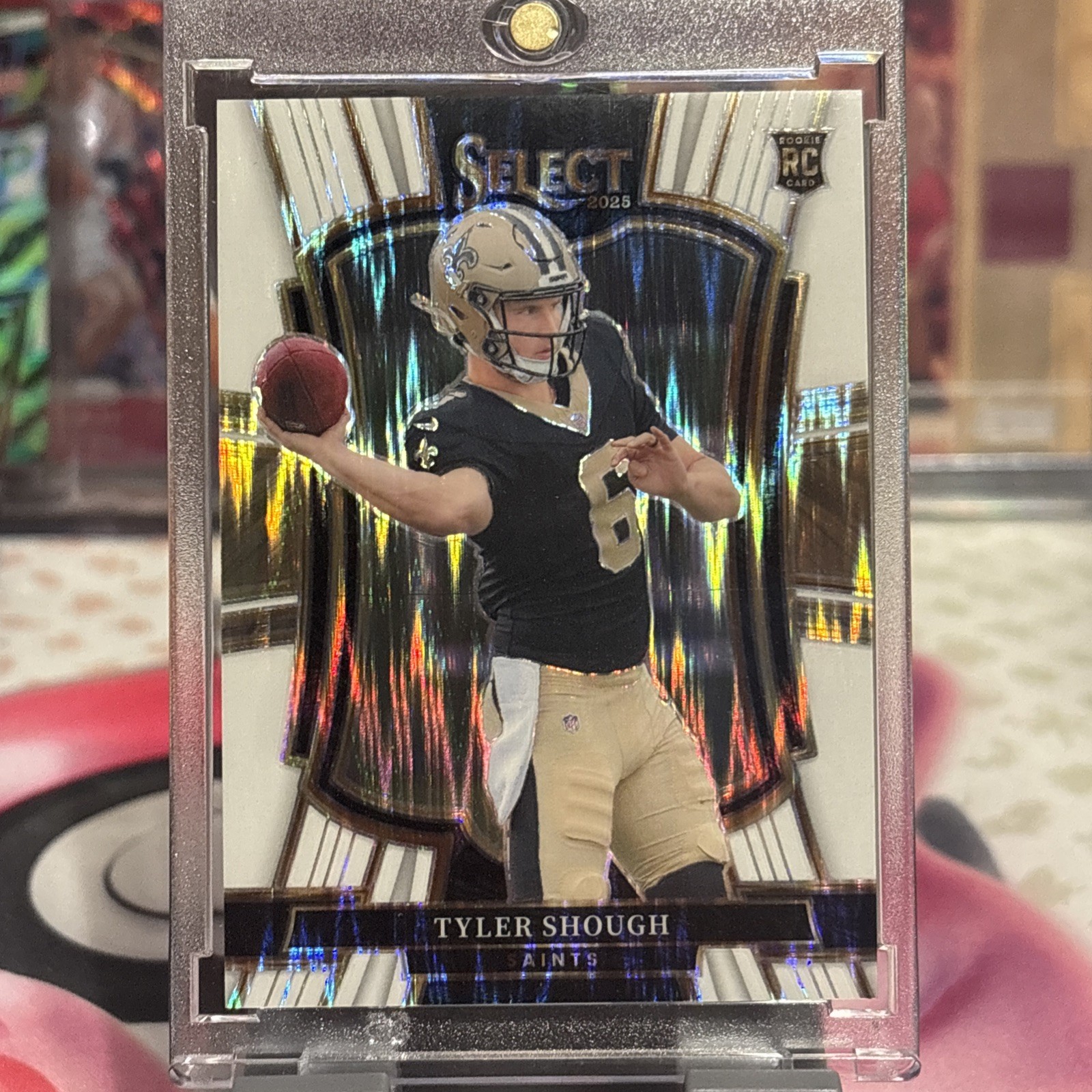 Tyler Shough Panini Select Football Premier Level RC White Prizm  /799 Saints 