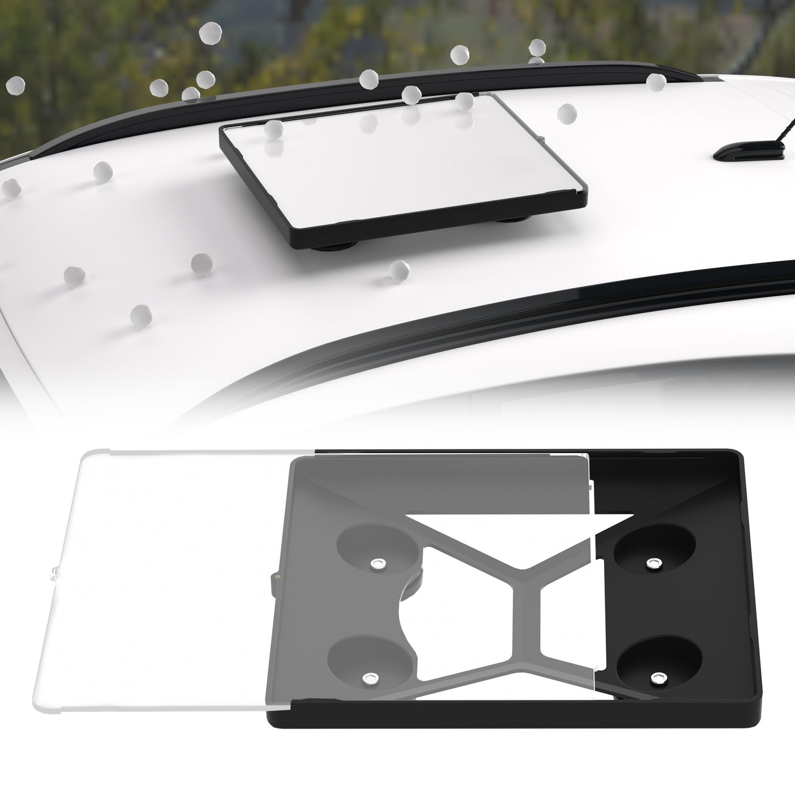 Starlink Mini Mount,Flat Starlink Mini Magnet Roof Car Mount,Quick-Release,Ma...