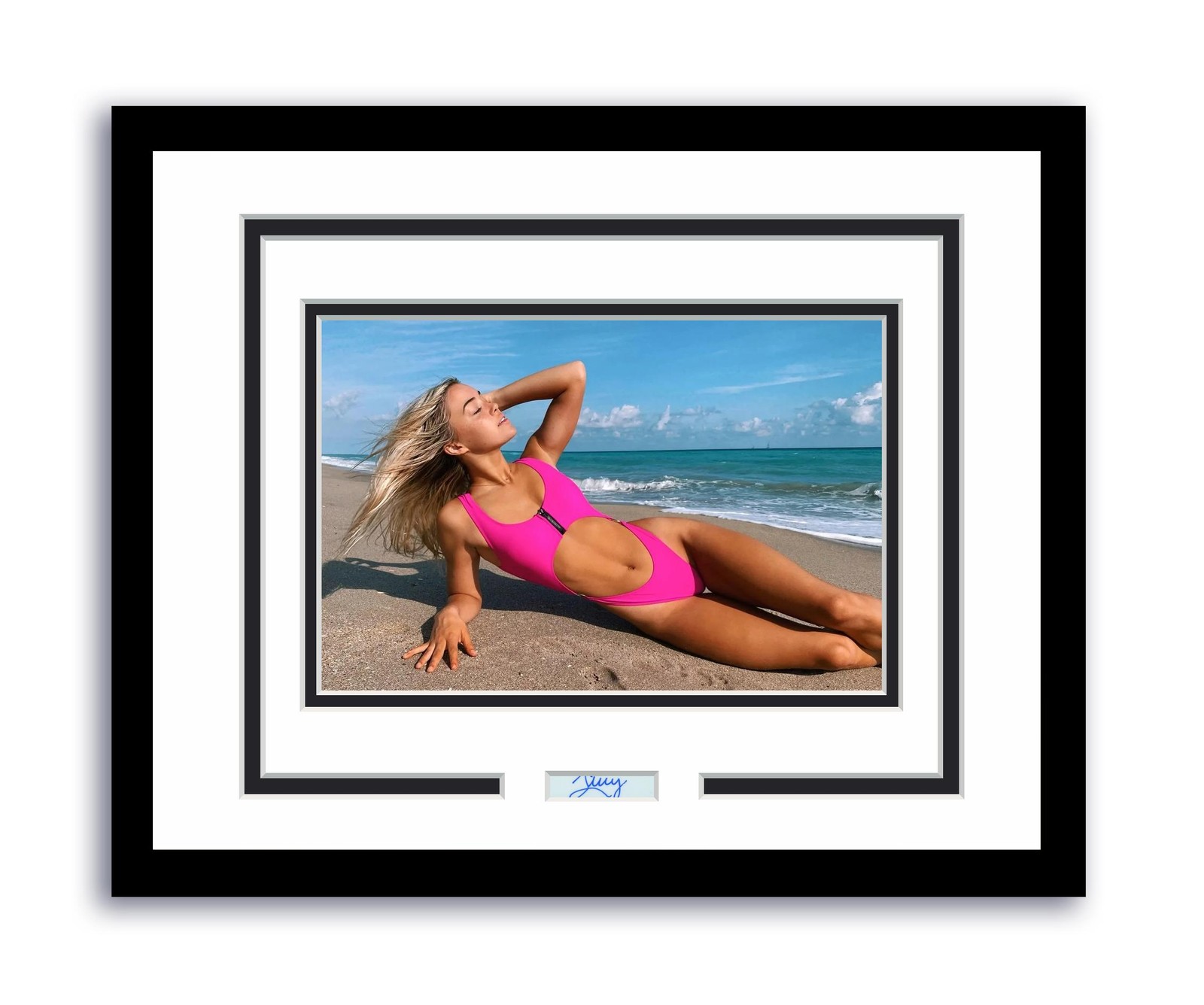 Olivia Dunne Autographed Signed 11x14 Framed Photo ACOA
