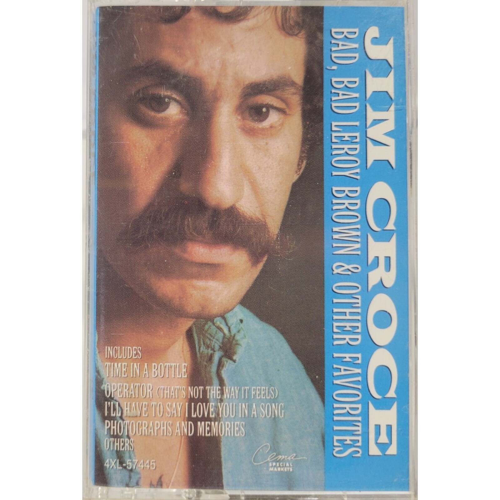Jim Croce Bad Bad Leroy Brown & Other Favorites Cassette Tape Music