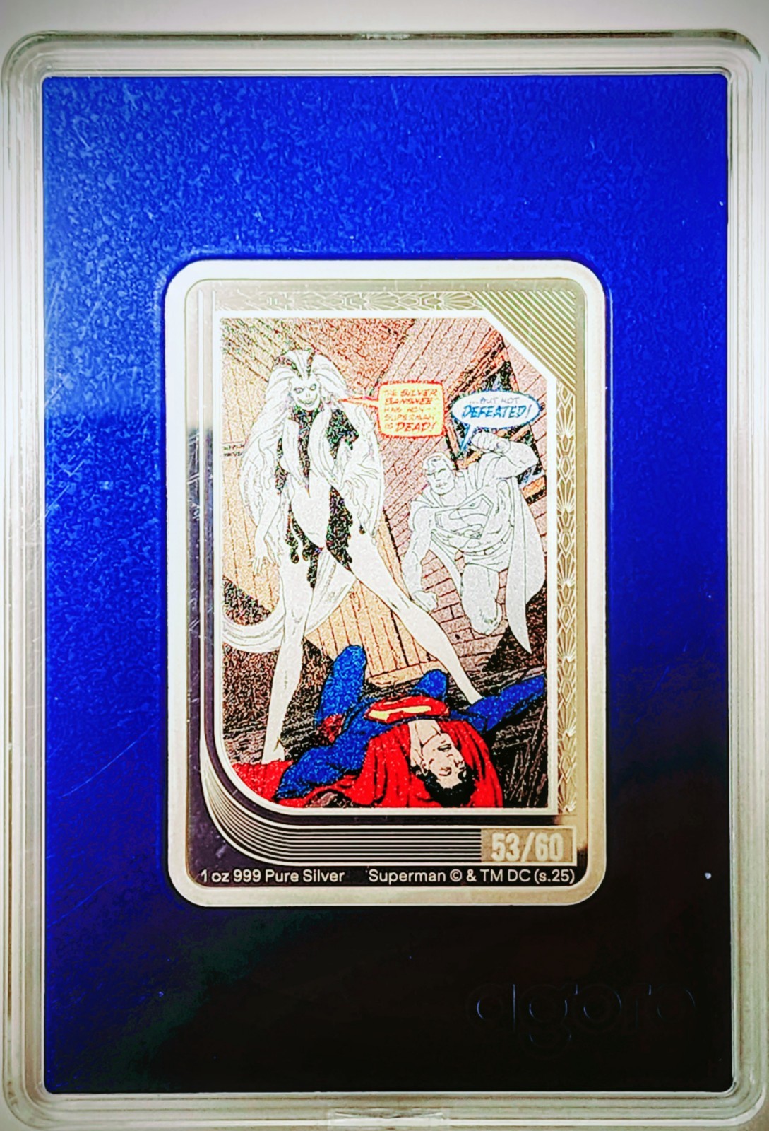 2025 - SUPERMAN - #53/60 - ART OF DC COMICS Trading Coin 1oz Silver SAPPHIRE 🔵
