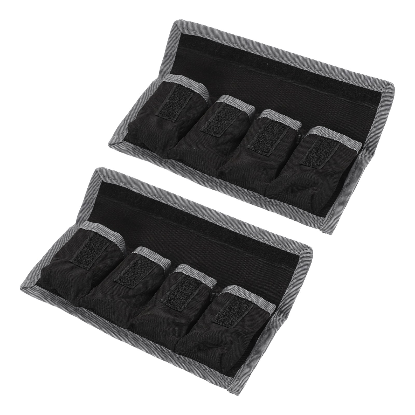 Camera Battery Pouch Cases, DSLR Battery Storage Bag (Gray)