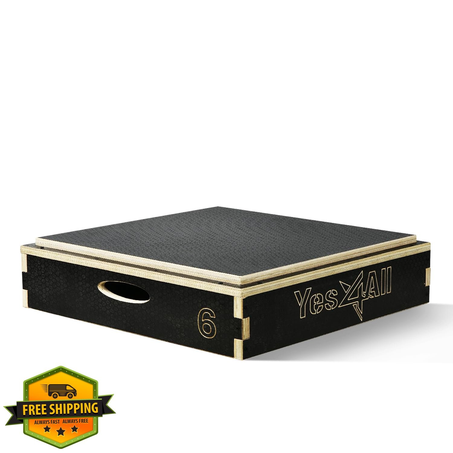 Yes4All 3-in-1 Wooden Plyo Box Jump Training Platform