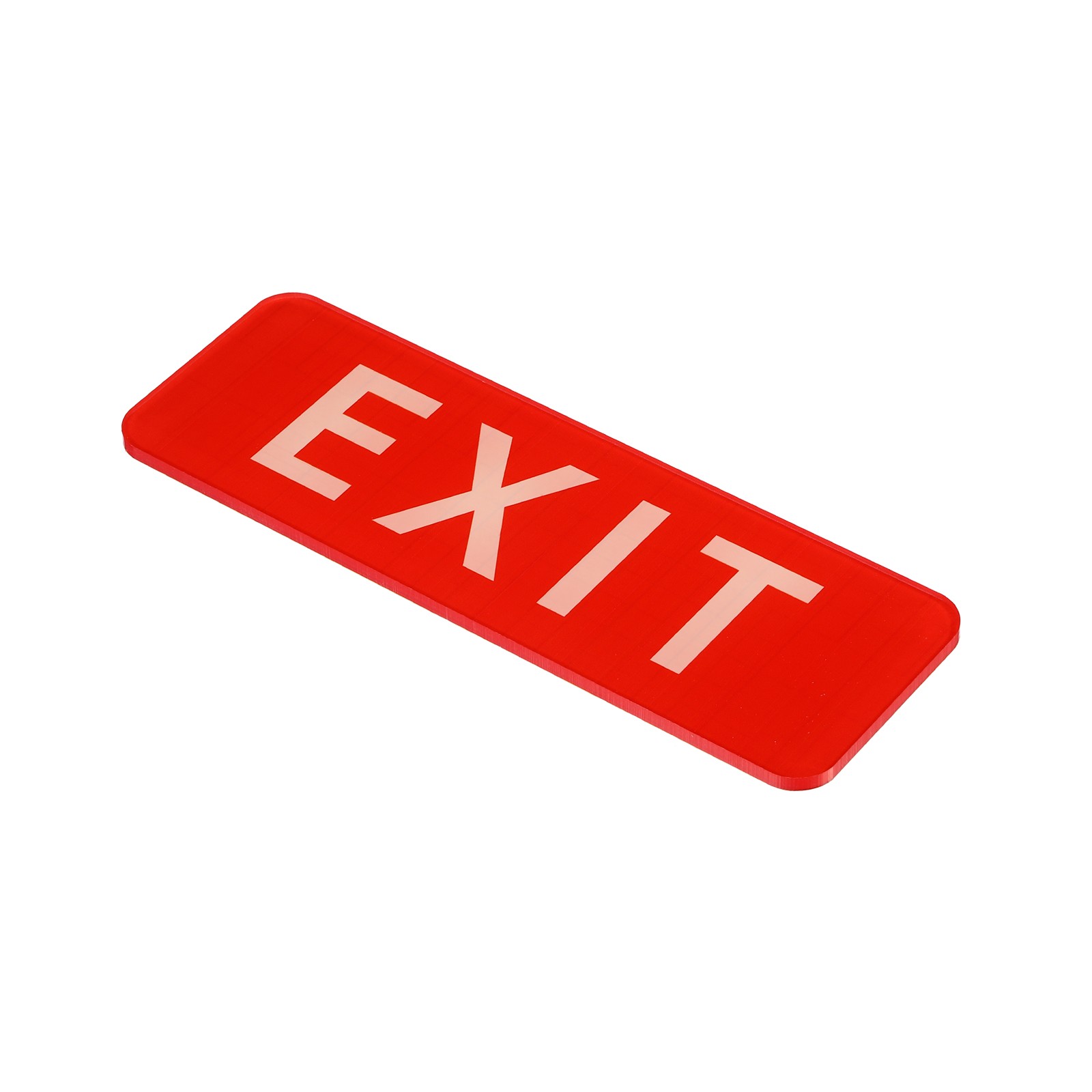 EXIT sign, acrylic 6"x2" car sticker door sticker, red