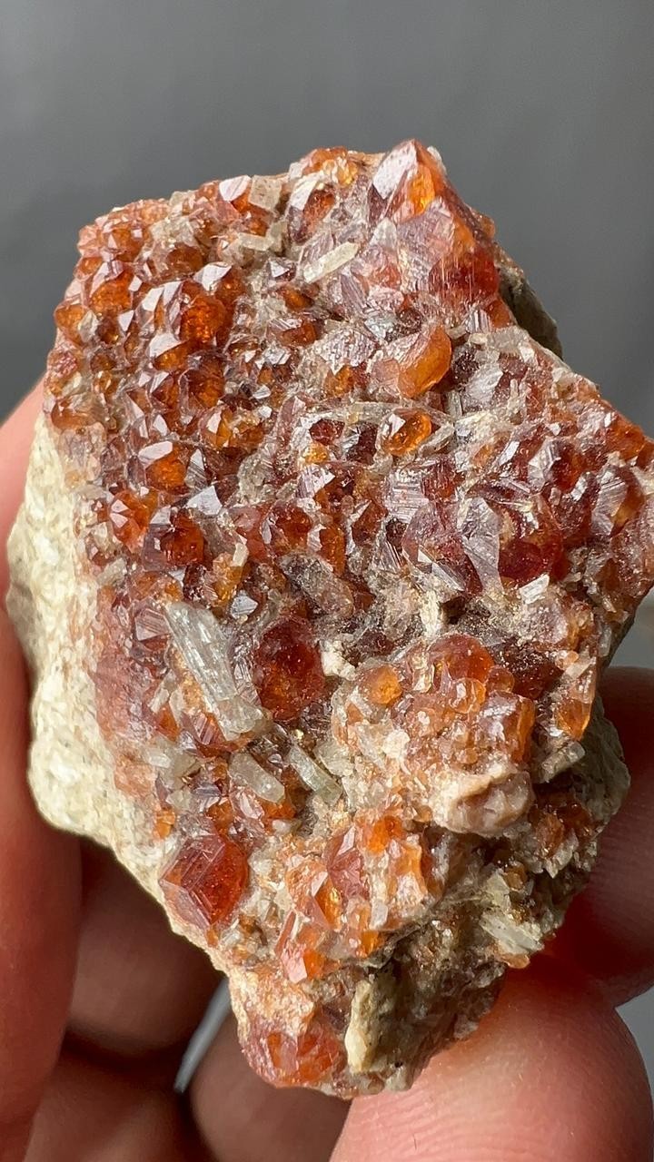198 Carat Natural Garnet Crystal Cluster on Matrix from Zagi Mohmand, Pakistan.