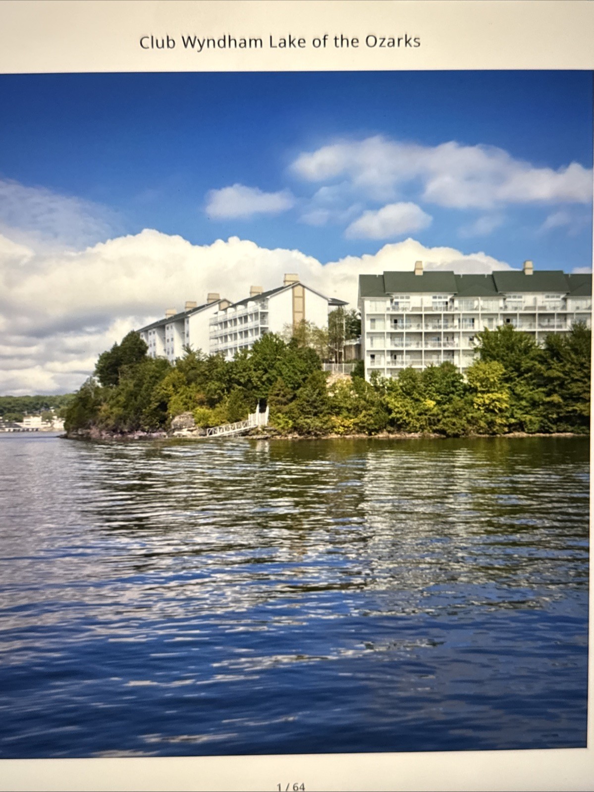 Club Wyndham Lake of the Ozarks – 2 BDRM - DEC and Jan Dates