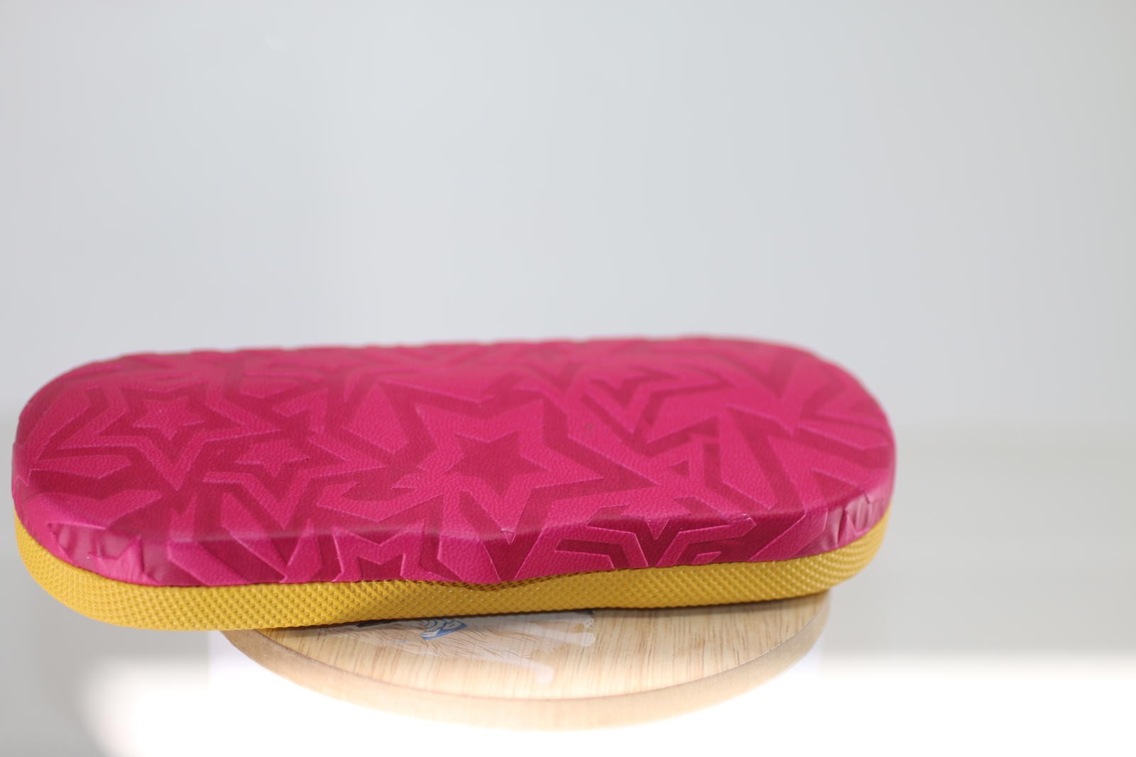 Compact Ronor Kids Eyeglasses Case Hard Shell Pink Stars