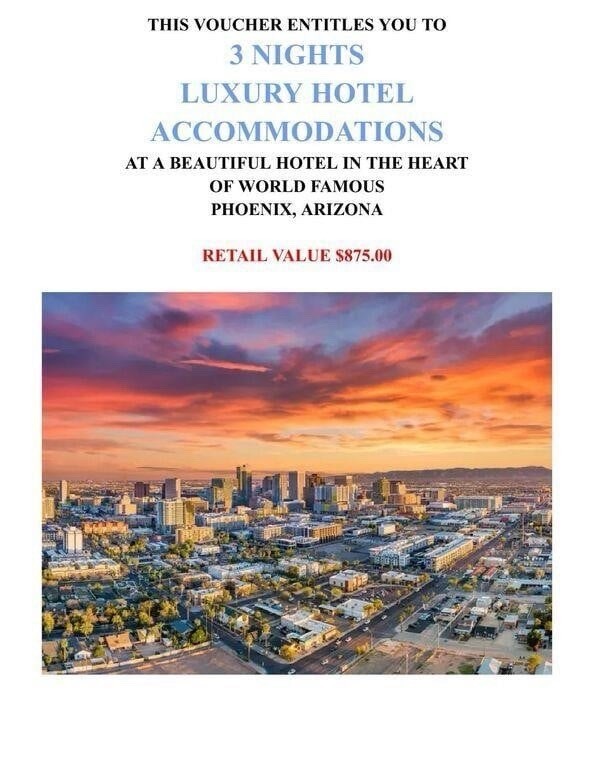 Phoenix, AZ 4 Days / 3 Nights Vacation Package