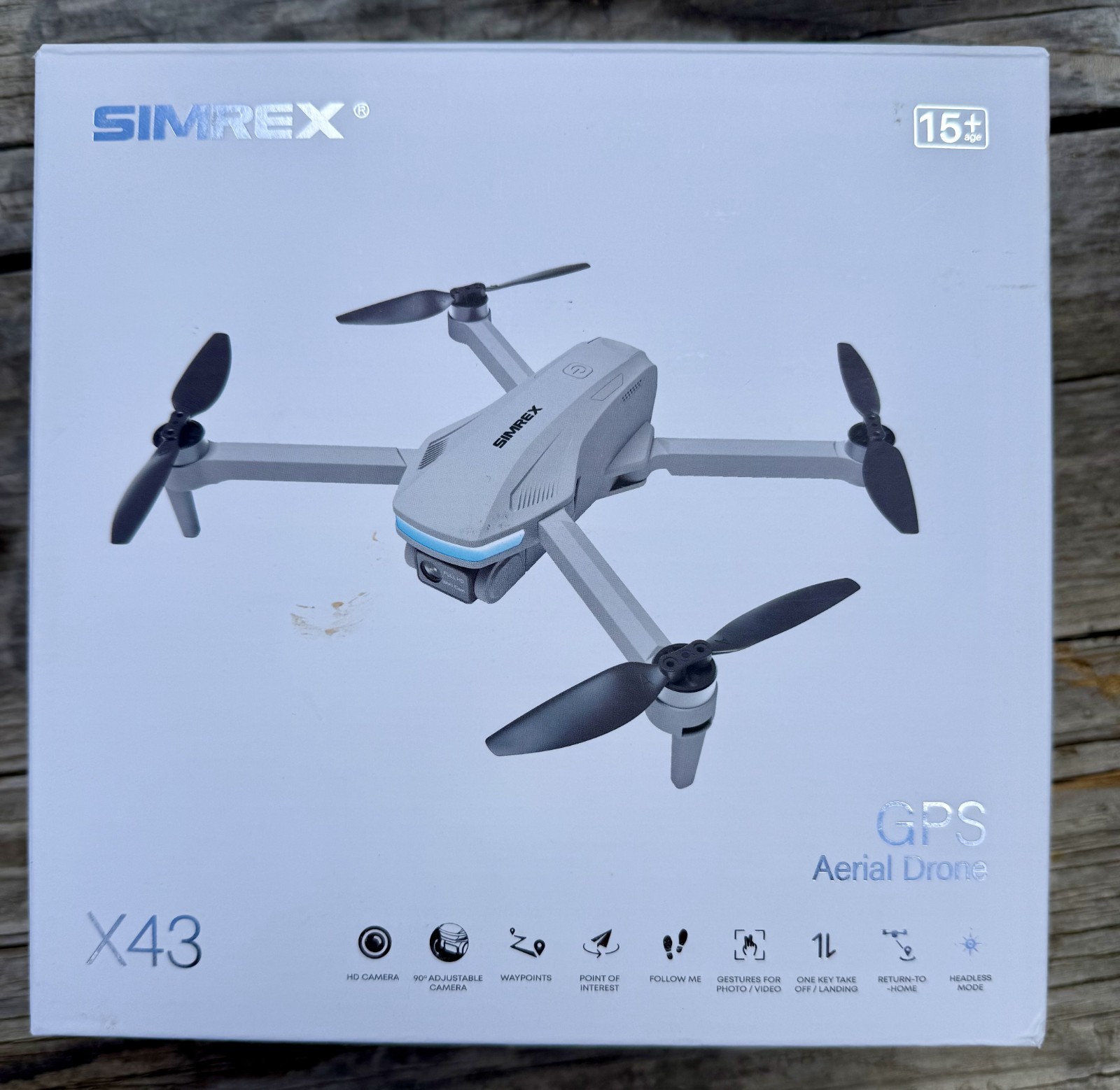 SIMREX GPS Drone 4K HD Camera, Brushless Motor,5G WiFi FPV, Auto Return, follow
