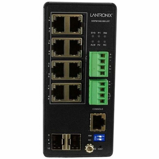 Transition Networks 8 Port Managed Hardened Gigabit Ethernet PoE++ Switch