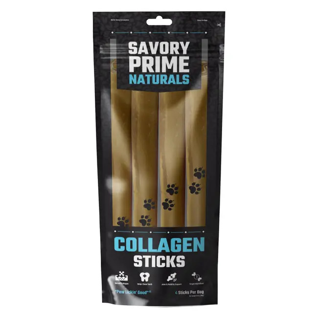 Savory Prime Naturals Collagen Sticks Dog Treats 4 Count