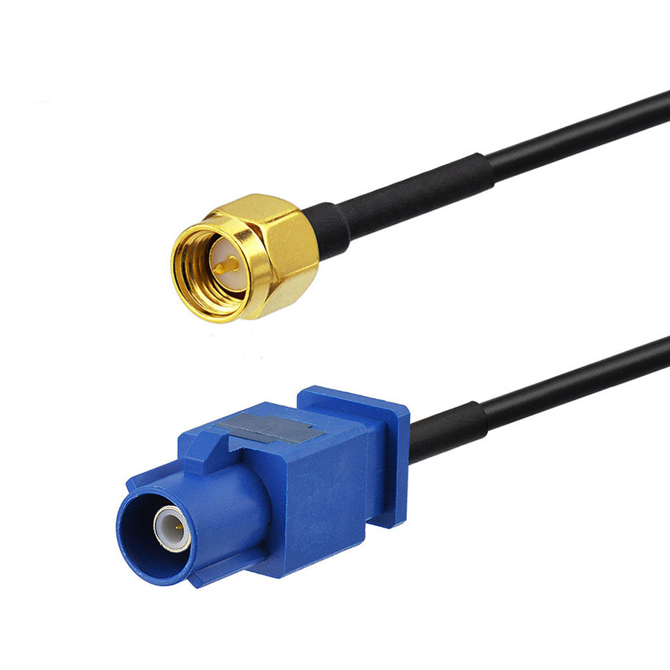 Eightwood RG174 Fakra C Plug to SMA Male Coax Pigtail Extension Cable 5m For GPS
