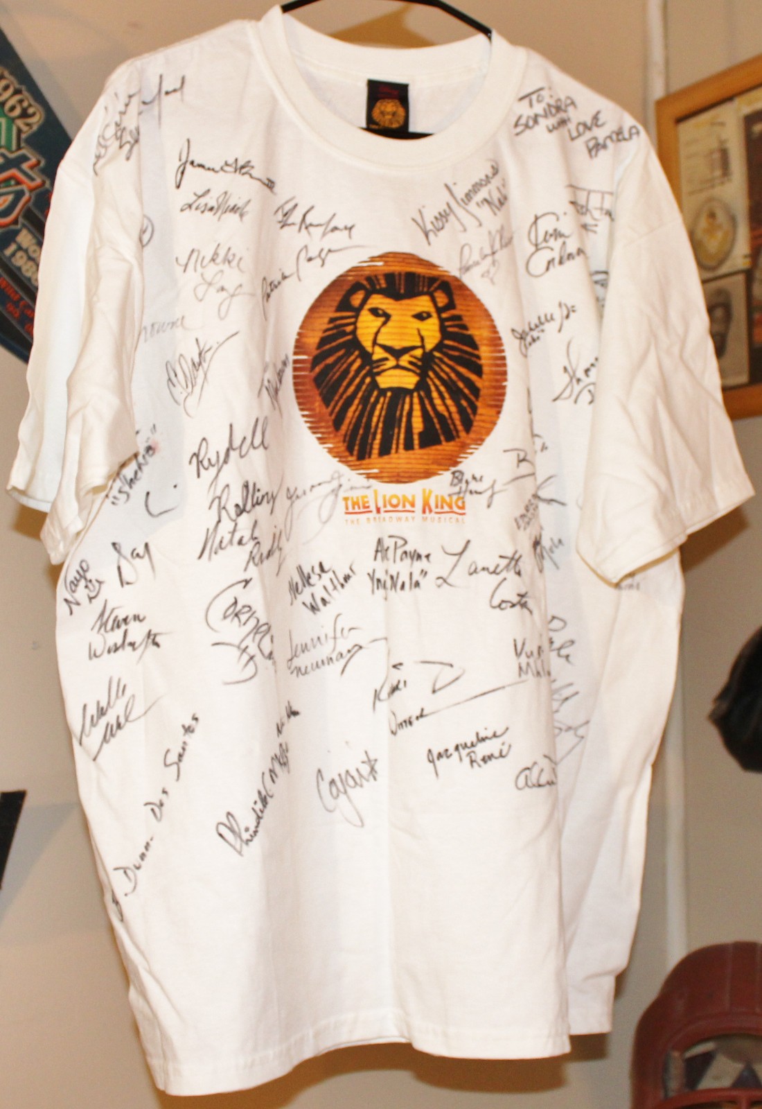 Vintage 2008 The Lion King Cast Signed Shirt National Tour Atlanta G2
