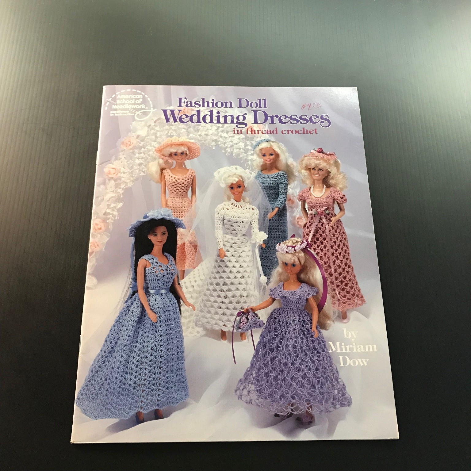 Fashion Doll Wedding Dresses Miriam Dow 1991 Crochet Patterns Booklet