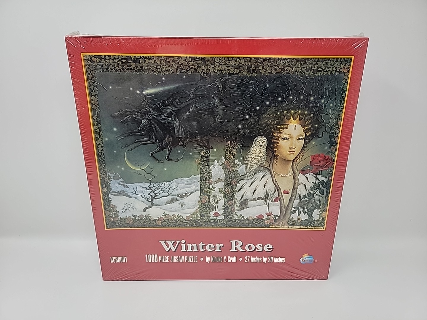 NEW SunsOut Winter Rose Jigsaw Puzzle by Kinuko Y. Craft  1000 pieces
