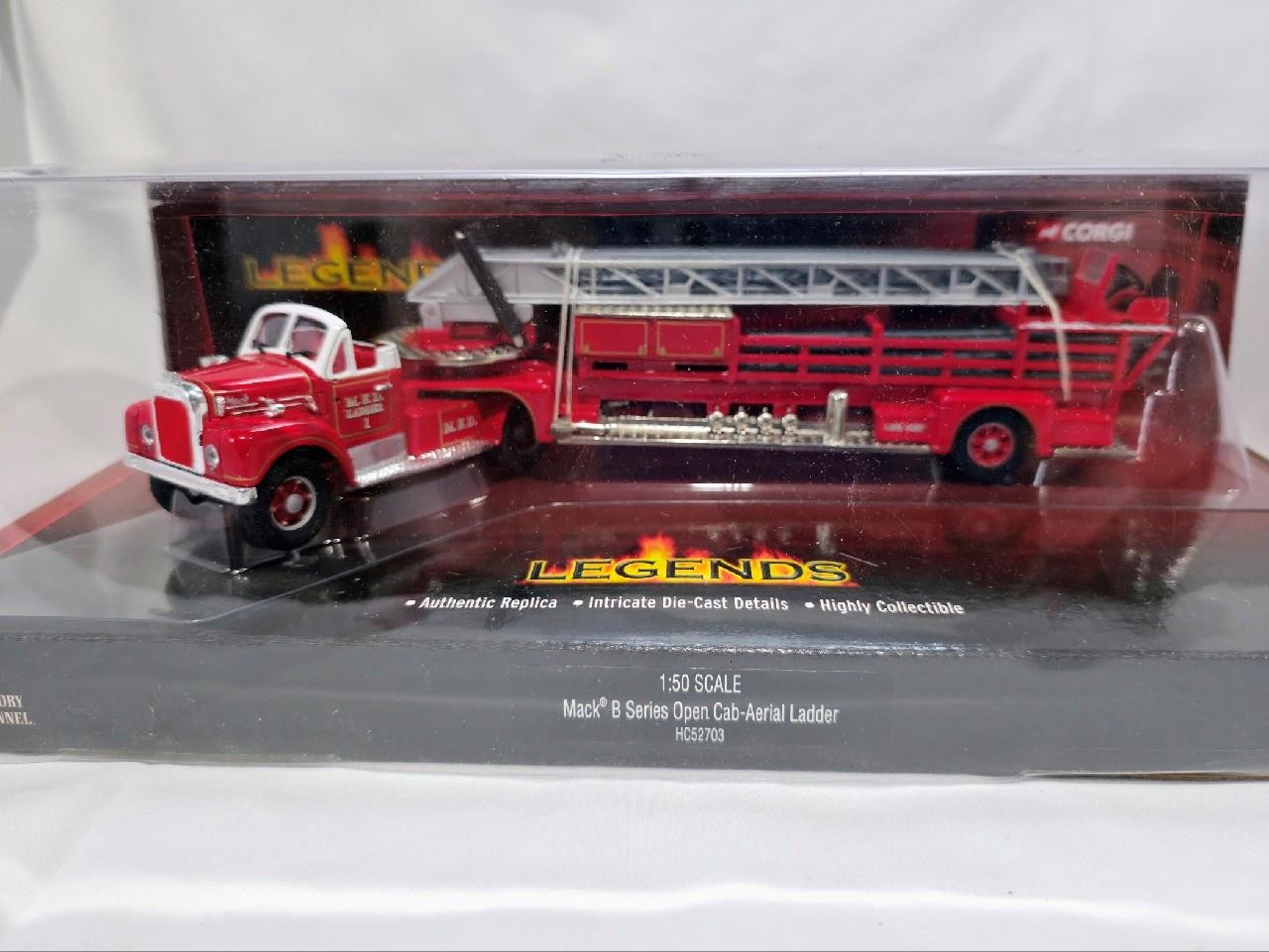 Corgi Legends 1/50 scale Mack B Open Cab Aerial Ladder HC52703