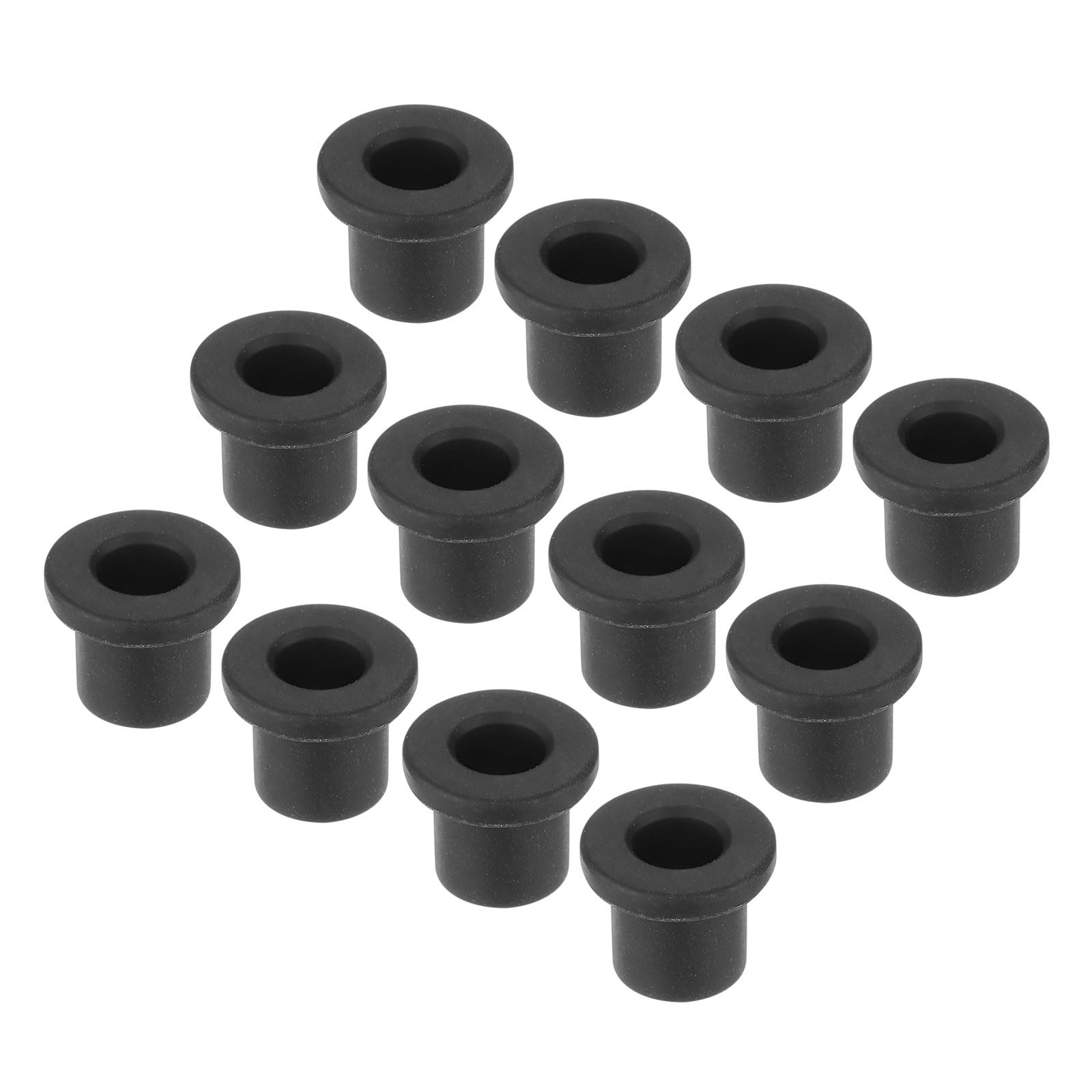 MECCANIXITY 50Pcs T Shape Rubber Grommet 8.5mm Dia x 5.5mm ID x 10mm H, Black 