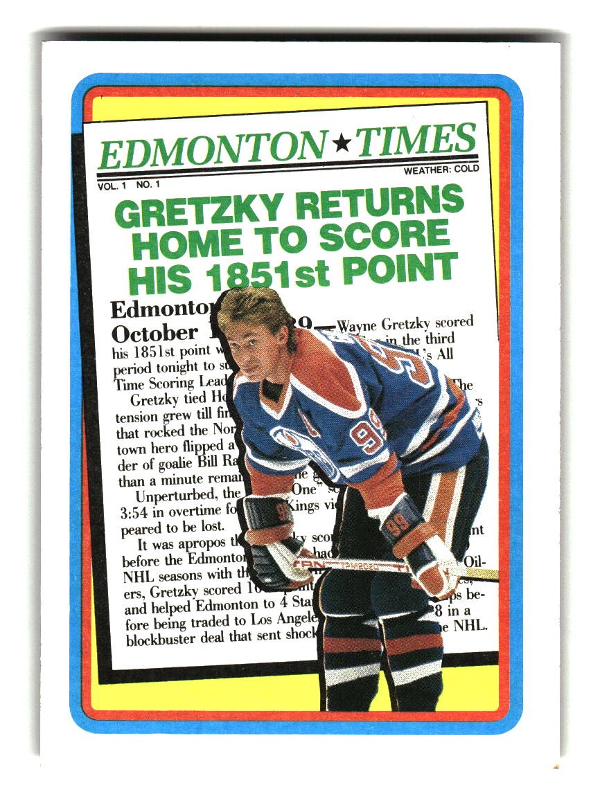 1990-91 Topps #2a Wayne Gretzky