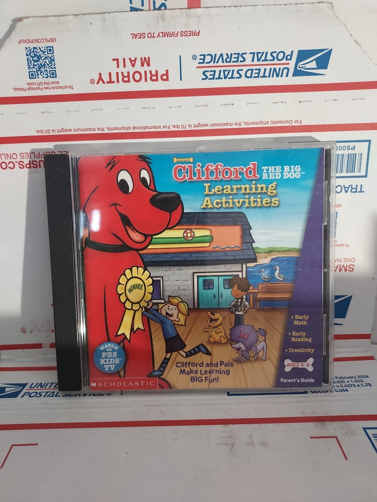 Clifford PC CD ROM Big Red Dog Learning Game Games Windows Mac Used - #139