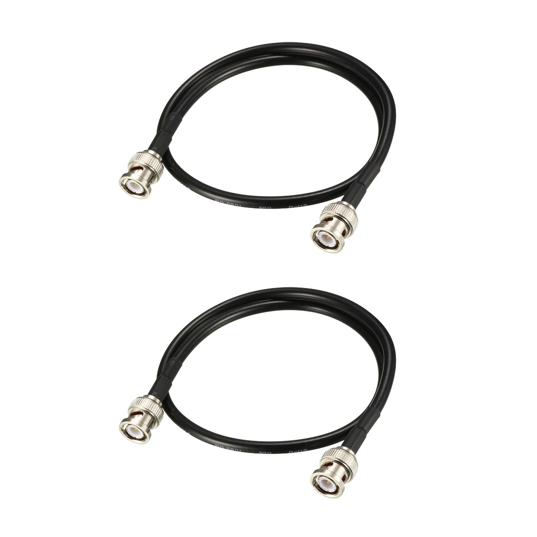 2PCS 50 Ohm 20 Inch Coaxial Cable RG58