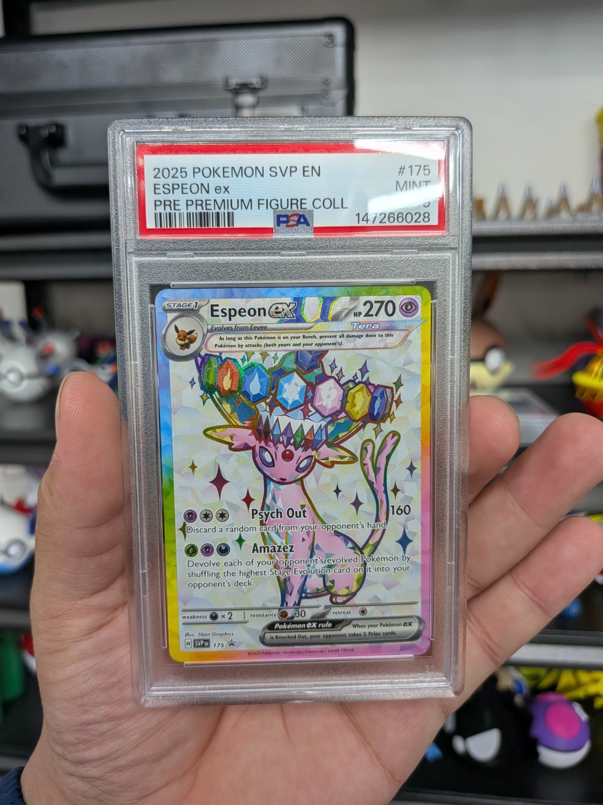 Espeon Prismatic Promo PSA 9