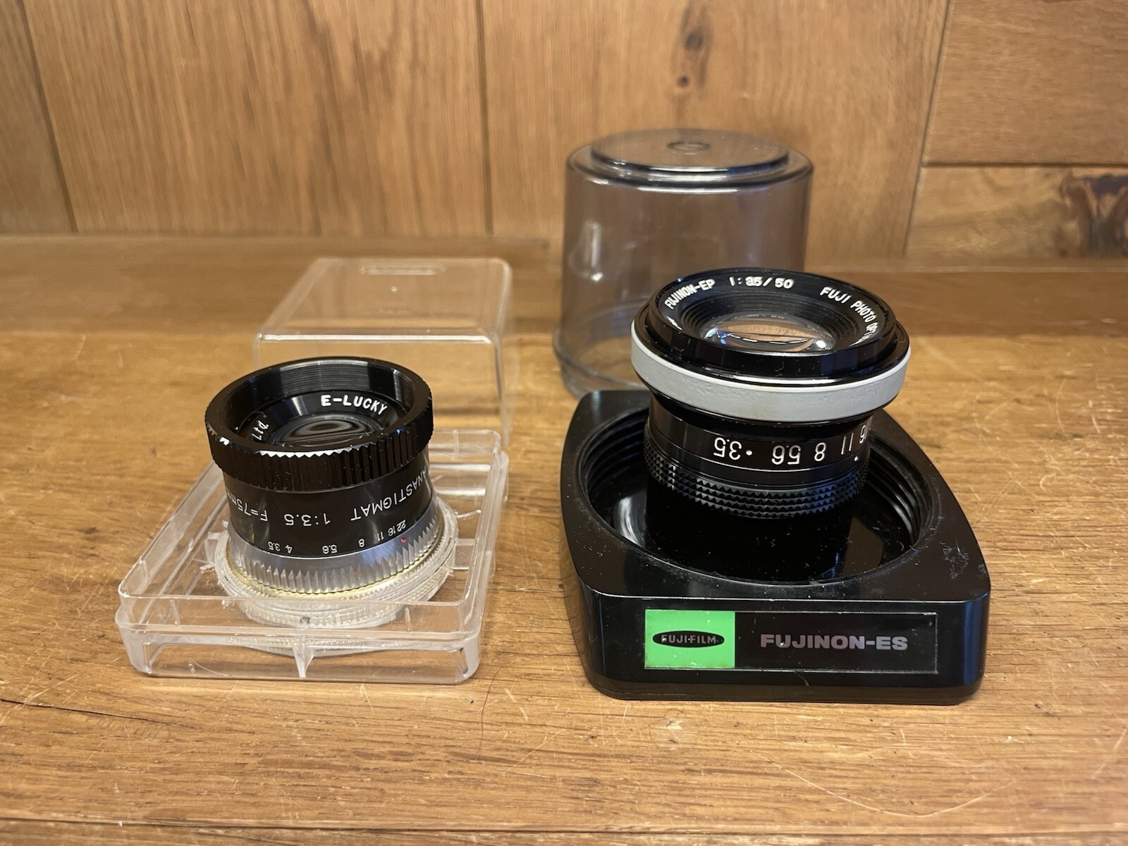 *Mint* Fuji Fujinon EP 50mm F/3.5 Fujimoto E Lucky 75mm F/3.5 Enlarging Lens /JP