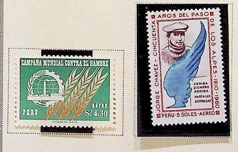 PERU Sc C190-1 NH ISSUE OF 1963 - AVIATION - (RM26)