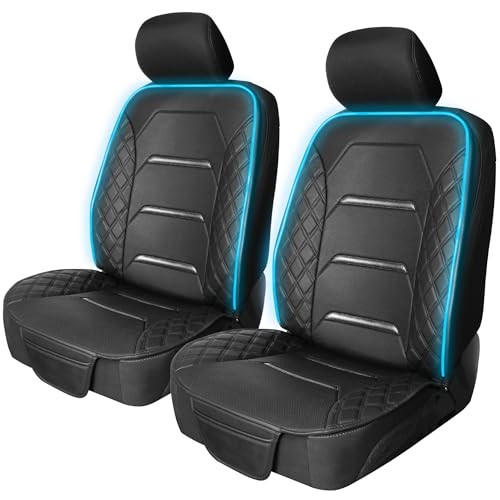  RGB LED Car Seat Protector with Remote 2 Pack — Color-Changing 2pc Seat Covers