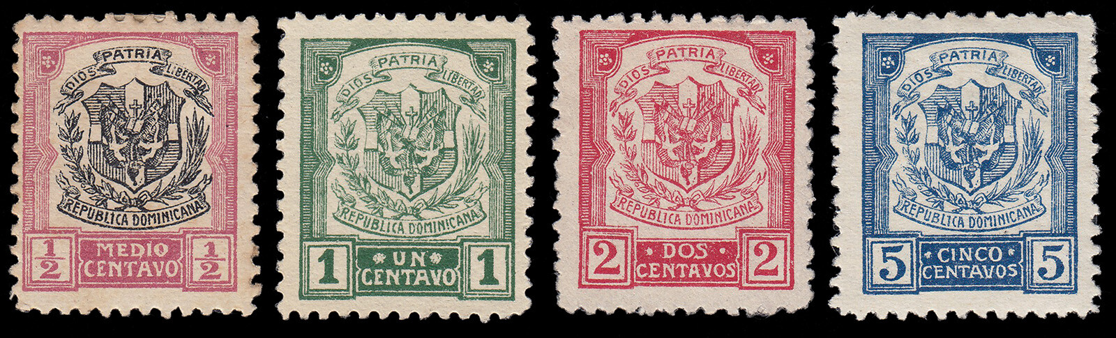 Dominican Republic 203/06 1922-27 Current Series Without Overload MH