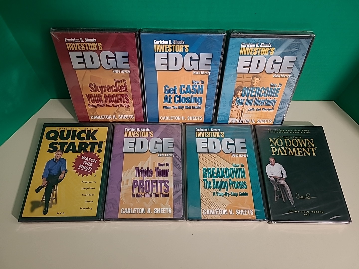 7 Real Estate Investing DVDs Carleton Sheets Dvd Lot Brand New Sealed 