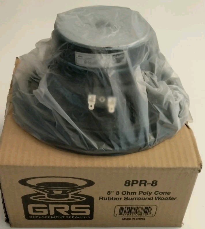 GRS 8"Speaker New 8PR-8 Rubber Surround Woofer 