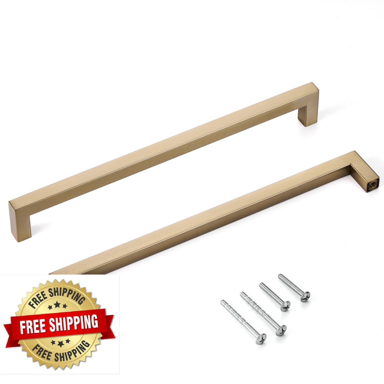 Aibeli 10pk 10" Champagne Bronze Cabinet Pulls - Kitchen/Bath Drawer Handles